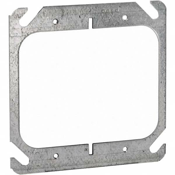 Hubbell-Raco - Steel Electrical Box Flat Cover - USA Tool & Supply