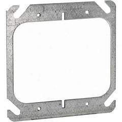 Hubbell-Raco - Steel Electrical Box Flat Cover - USA Tool & Supply