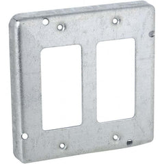 Hubbell-Raco - Steel Electrical Box Cover - USA Tool & Supply