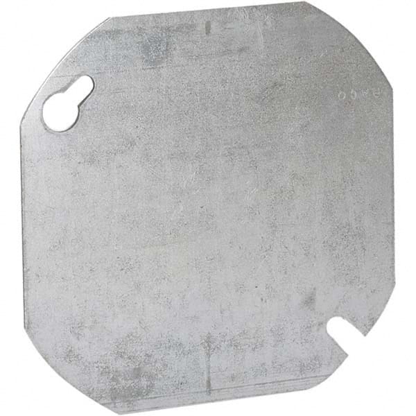 Hubbell-Raco - Steel Electrical Box Flat Cover - USA Tool & Supply