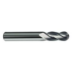 3/16" Dia. - 2" OAL - 30 Helix Bright CBD Ball Nose EM - 4 FL - USA Tool & Supply