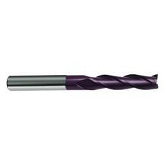 7/16 Dia. x 5 Overall Length 3-Flute Square End Solid Carbide SE End Mill-Round Shank-Center Cut-Firex - USA Tool & Supply