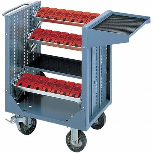 LISTA - CNC Storage Carts Style: CNC Tool Cart with Tool Carrier Taper Size: HSK 100A - USA Tool & Supply