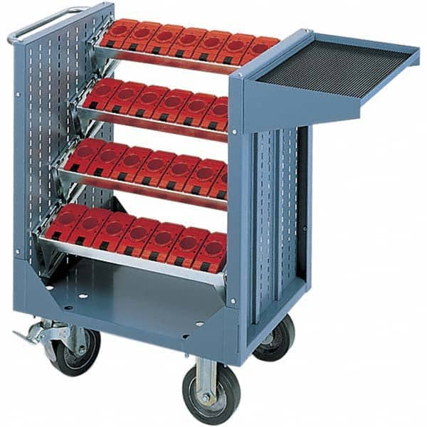 LISTA - CNC Storage Carts Style: CNC Tool Cart with Tool Carrier Taper Size: HSK 63A - USA Tool & Supply
