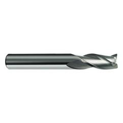 16mm Dia. x 92mm Overall Length 3-Flute Square End Solid Carbide SE End Mill-Round Shank-Center Cut-Firex - USA Tool & Supply