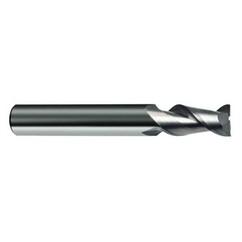 14mm Dia. - 83mm OAL - 45° Helix Bright Carbide End Mill - 2 FL - USA Tool & Supply