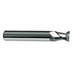 3mm Dia. - 50mm OAL - 45° Helix Bright Carbide End Mill - 2 FL - USA Tool & Supply