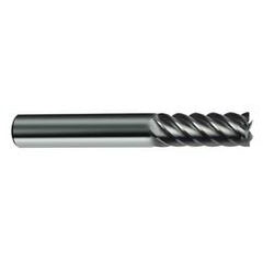 12mm Dia. - 83mm OAL - 45° Helix Bright Carbide End Mill - 6 FL - USA Tool & Supply