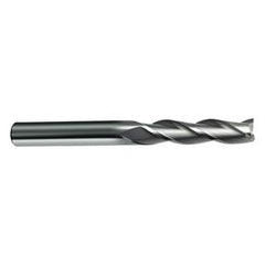 16mm Dia. x 150mm Overall Length 3-Flute Square End Solid Carbide SE End Mill-Round Shank-Center Cut-Firex - USA Tool & Supply