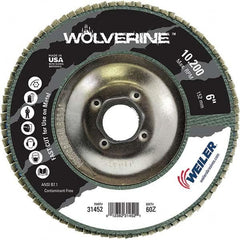 Weiler - Flap Discs Abrasive Type: Coated Flap Disc Type: Type 29 - USA Tool & Supply