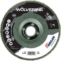 Weiler - Flap Discs Abrasive Type: Coated Flap Disc Type: Type 29 - USA Tool & Supply