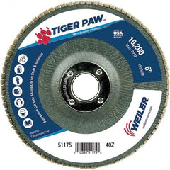 Weiler - Flap Discs Abrasive Type: Coated Flap Disc Type: Type 29 - USA Tool & Supply