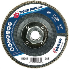 Weiler - Flap Discs Abrasive Type: Coated Flap Disc Type: Type 29 - USA Tool & Supply