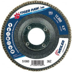 Weiler - Flap Discs Abrasive Type: Coated Flap Disc Type: Type 29 - USA Tool & Supply