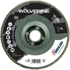 Weiler - Flap Discs Abrasive Type: Coated Flap Disc Type: Type 29 - USA Tool & Supply