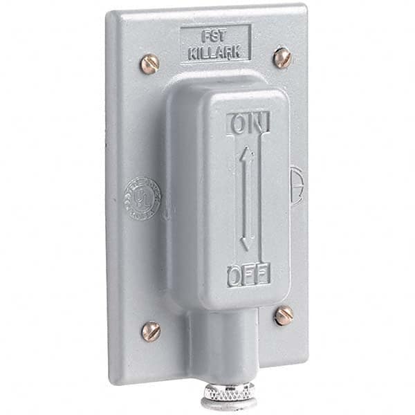 Hubbell Killark - Wall Plates Wall Plate Type: Switch Plates Color: Gray - USA Tool & Supply