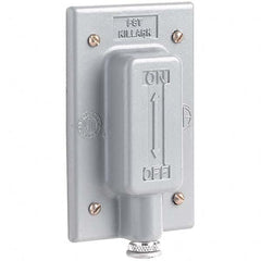 Hubbell Killark - Wall Plates Wall Plate Type: Switch Plates Color: Gray - USA Tool & Supply