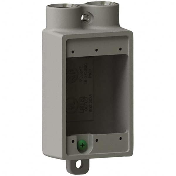 Hubbell Killark - Electrical Outlet Boxes & Switch Boxes Enclosure Type: Device Box Enclosure Shape: Rectangle - USA Tool & Supply