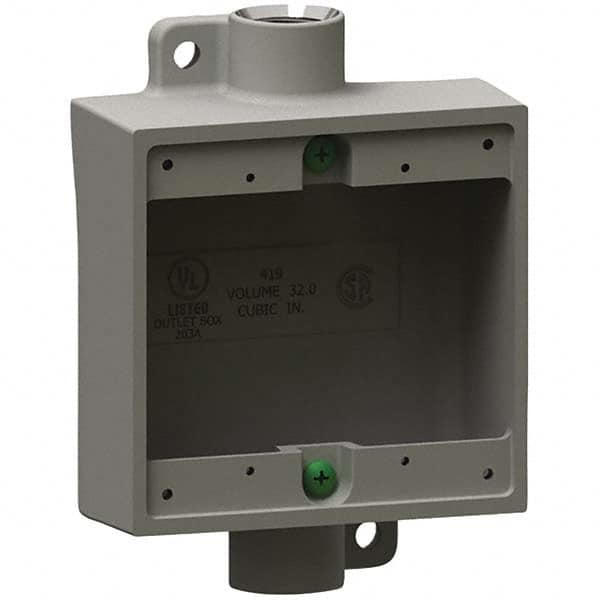 Hubbell Killark - Electrical Outlet Boxes & Switch Boxes Enclosure Type: Device Box Enclosure Shape: Square - USA Tool & Supply