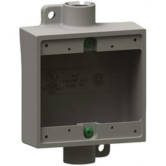 Hubbell Killark - Electrical Outlet Boxes & Switch Boxes Enclosure Type: Device Box Enclosure Shape: Square - USA Tool & Supply