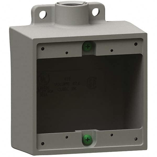 Hubbell Killark - Electrical Outlet Boxes & Switch Boxes Enclosure Type: Device Box Enclosure Shape: Square - USA Tool & Supply