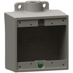 Hubbell Killark - Electrical Outlet Boxes & Switch Boxes Enclosure Type: Device Box Enclosure Shape: Square - USA Tool & Supply