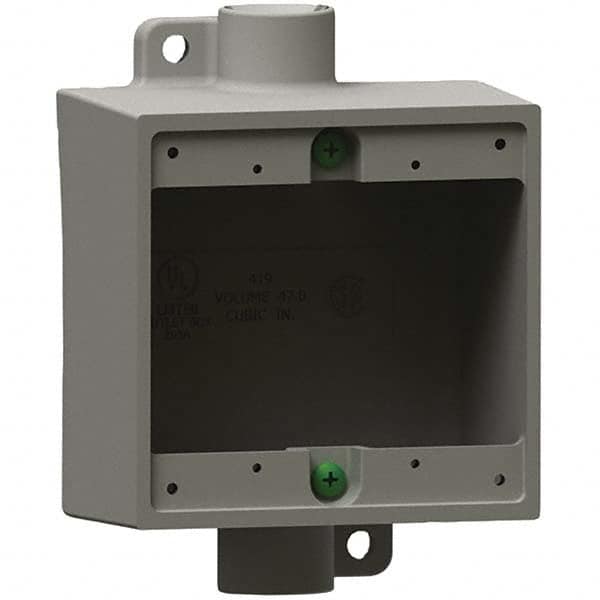 Hubbell Killark - Electrical Outlet Boxes & Switch Boxes Enclosure Type: Device Box Enclosure Shape: Square - USA Tool & Supply