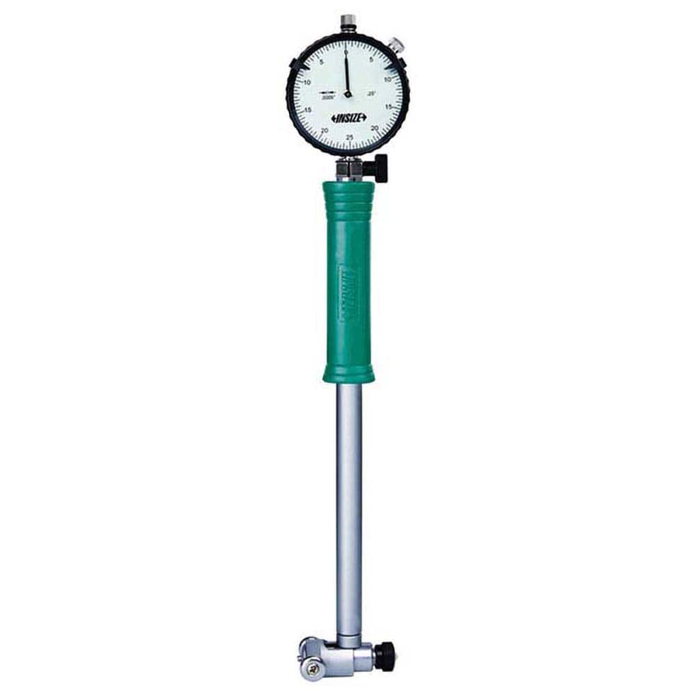 Insize USA LLC - Dial Drop Indicators; Maximum Measurement (Inch): 2 ; Dial Graduation (Decimal Inch): 0.001000 ; Dial Reading: 0-100 ; Dial Diameter (Inch): 2-23/64 ; Accuracy (Decimal Inch): +/-.001 ; Dial Color: White - Exact Industrial Supply