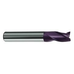 14mm Dia. x 82mm Overall Length 3-Flute Square End Solid Carbide SE End Mill-Round Shank-Center Cut-Firex - USA Tool & Supply