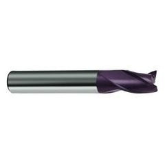 14mm Dia. x 82mm Overall Length 3-Flute Square End Solid Carbide SE End Mill-Round Shank-Center Cut-Firex - USA Tool & Supply