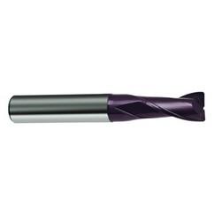 16mm Dia. x 92mm Overall Length 2-Flute Square End Solid Carbide SE End Mill-Round Shank-Center Cut-Firex - USA Tool & Supply