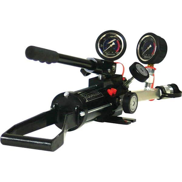 Enerpac - Manual Hydraulic Pumps Number of Stages: 2.000 Oil Volume Per Stroke (Cu. In.): 0.221 - USA Tool & Supply