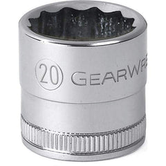 Hand Socket: 1/2″ Drive, 15 mm Socket, 12-Point Polished