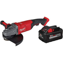 Milwaukee Tool - 9" Wheel Diam, 6,600 RPM, Cordless Angle & Disc Grinder - 5/8" Spindle - USA Tool & Supply