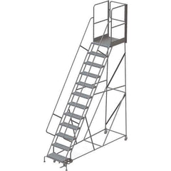 TRI-ARC - Rolling & Wall Mounted Ladders & Platforms Type: Rolling Warehouse Ladder Style: Rolling Platform Ladder - USA Tool & Supply