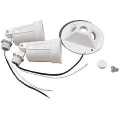 Hubbell-Raco - Weatherproof Box Covers Cover Shape: Round Number of Holes in Outlet: 3 - USA Tool & Supply