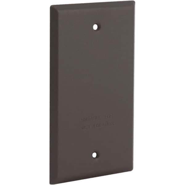 Hubbell-Raco - Weatherproof Box Covers Cover Shape: Rectangle Number of Holes in Outlet: 0 - USA Tool & Supply