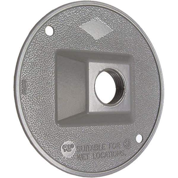 Hubbell-Raco - Weatherproof Box Covers Cover Shape: Round Number of Holes in Outlet: 1 - USA Tool & Supply