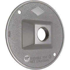 Hubbell-Raco - Weatherproof Box Covers Cover Shape: Round Number of Holes in Outlet: 1 - USA Tool & Supply