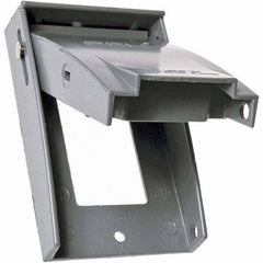 Hubbell-Raco - Weatherproof Box Covers Cover Shape: Rectangle Number of Holes in Outlet: 1 - USA Tool & Supply