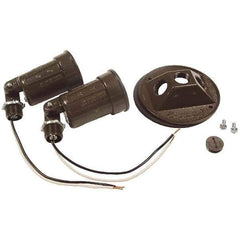 Hubbell-Raco - Weatherproof Box Covers Cover Shape: Round Number of Holes in Outlet: 3 - USA Tool & Supply