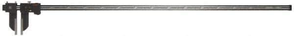 Mitutoyo - 0 to 1,500mm Range, 0.01mm Resolution, IP66 Electronic Caliper - Stainless Steel with 6" Carbon Fiber Reinforced Plastic (CFRP) Jaws, 0.004" Accuracy, SPC Output - USA Tool & Supply