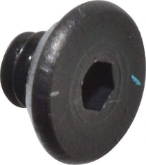 Value Collection - #2-56 UNC Hex Socket Drive, Flat Screw - Alloy Steel, Black Oxide Finish, Fully Threaded, 1/8" OAL - USA Tool & Supply
