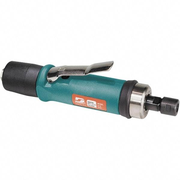 Dynabrade - 1/4" Collet, Straight Handle, Air Straight Die Grinder - 20,000 RPM, Rear Exhaust, 37 CFM, 0.7 hp, 90 psi, 1/4 NPT Inlet - USA Tool & Supply