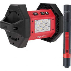 Milwaukee Tool - Cordless Work Lights Voltage: 18 Run Time: 3 hrs. - USA Tool & Supply