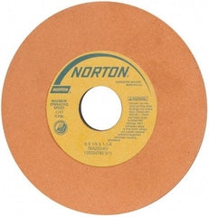 Norton - 6" Diam x 1-1/4" Hole x 1/4" Thick, K Hardness, 220 Grit Surface Grinding Wheel - Aluminum Oxide, Very Fine Grade, 4,140 Max RPM, Vitrified Bond - USA Tool & Supply