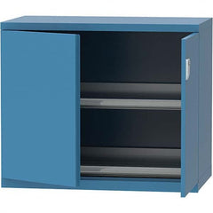 LISTA - 84 Compartment Bright Blue Steel Modular Storage Cabinet - USA Tool & Supply