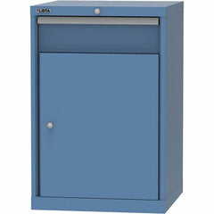 LISTA - 1 Drawer, 84 Compartment Bright Blue Steel Modular Storage Cabinet - USA Tool & Supply