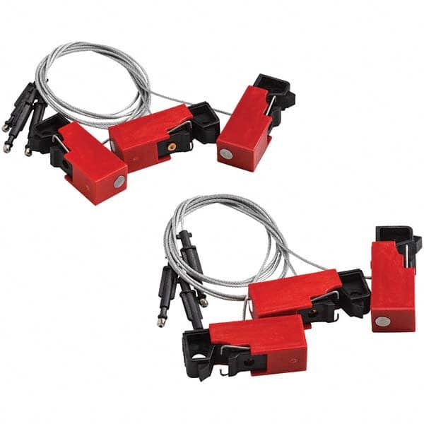 Brady - 1 6-Piece 1 Point Snap On Cable Lockout - USA Tool & Supply