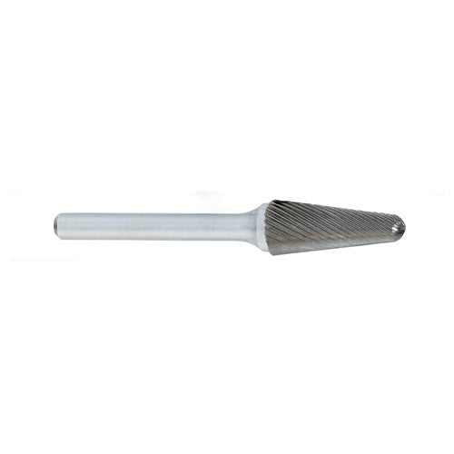 ‎SL-1 -1/4 × 5/8 LOC × 1/4 Shank × 2 OAL 14 Degree Included Angle Carbide Medium Right Hand Spiral Burr - USA Tool & Supply